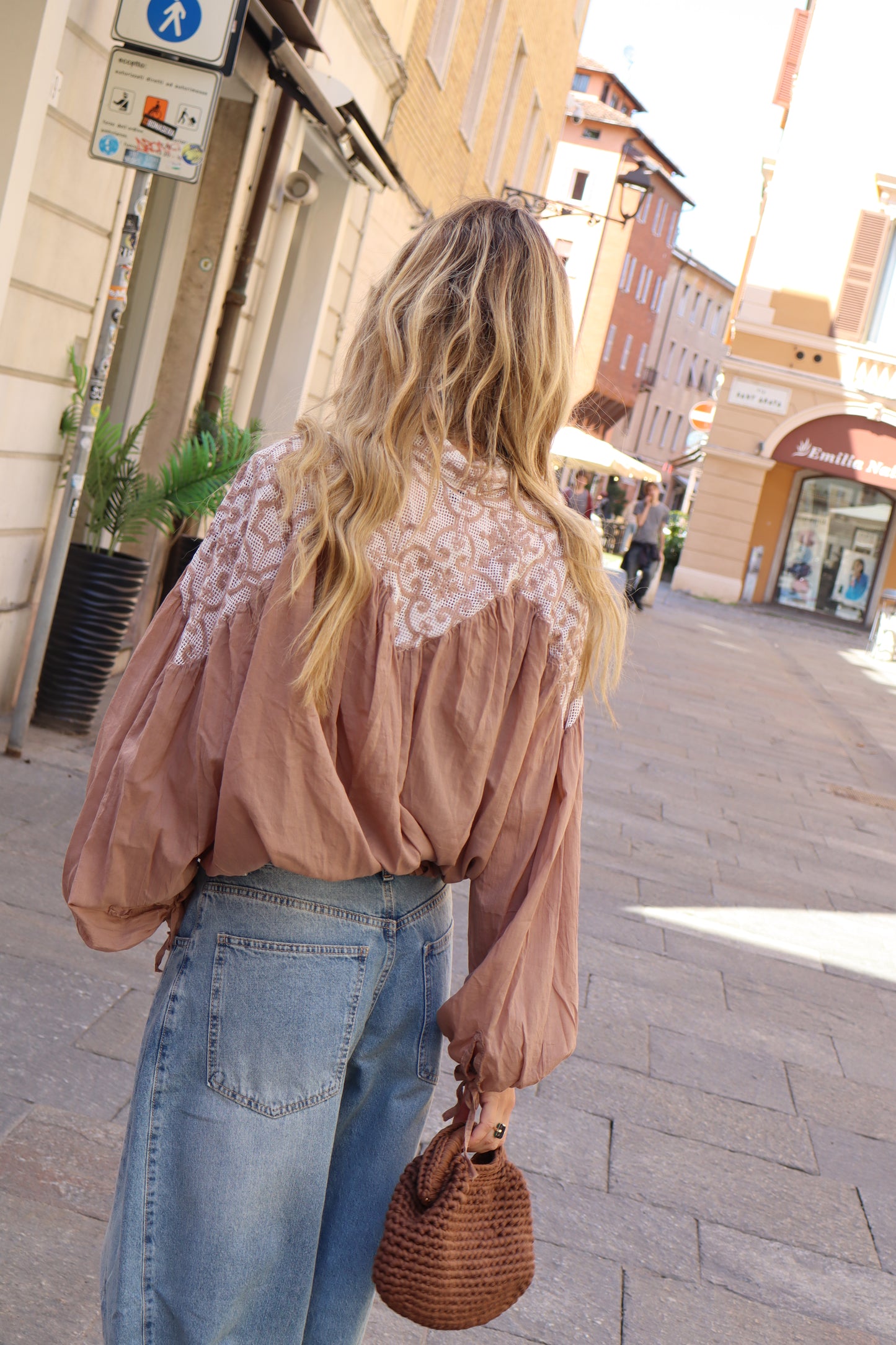 BLUSA INSERTO MACRAMÈ