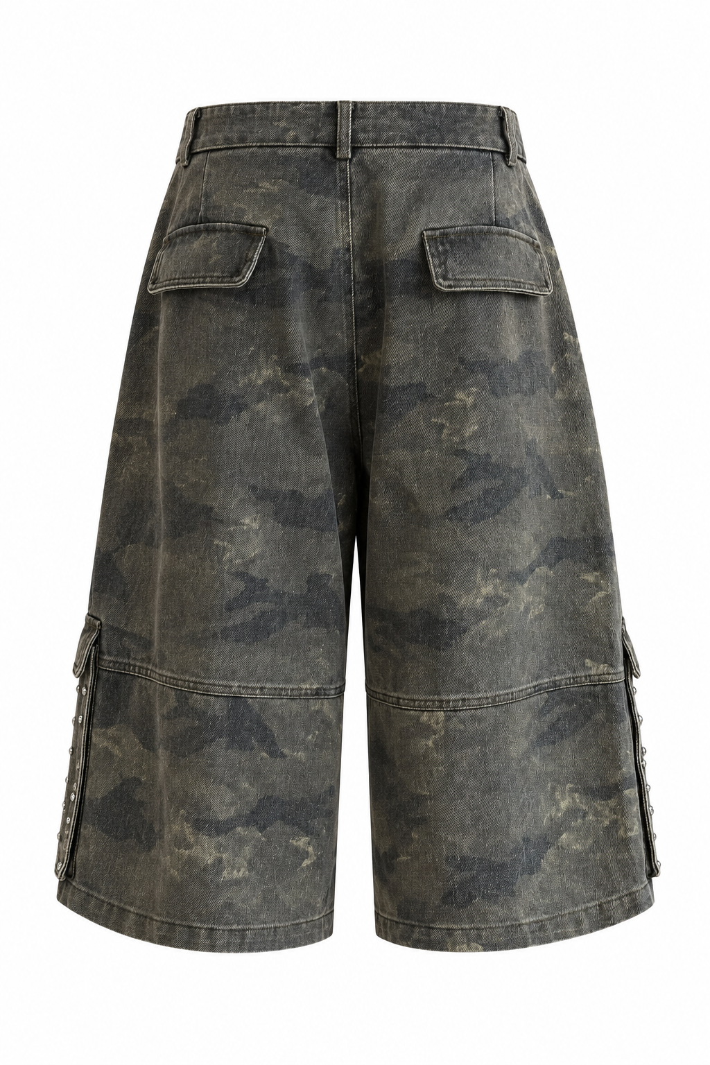 BERMUDA MILITARE CARGO CON STRASS