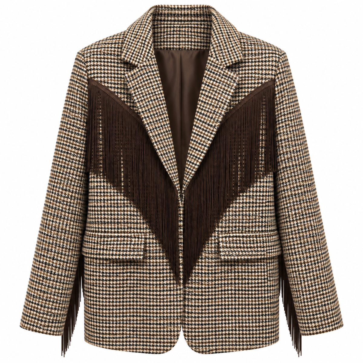 BLAZER CHECK CON FRANGIA