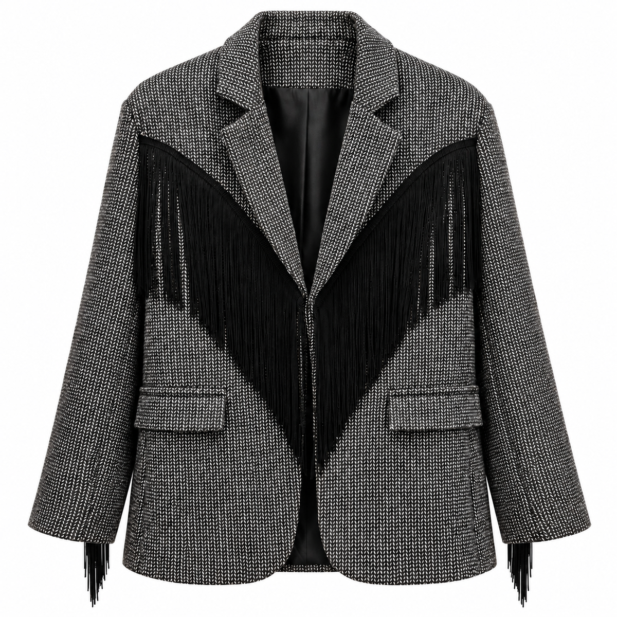 BLAZER CHECK CON FRANGIA