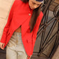 BLAZER ALLACCIATURA ASSIMMETRICA ROSSA