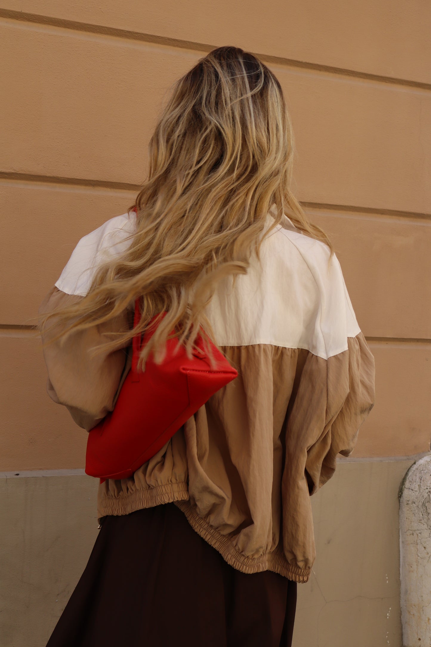 BOMBER BICOLOR CON ZIP