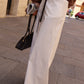 PANTALONE PALAZZO WHITE