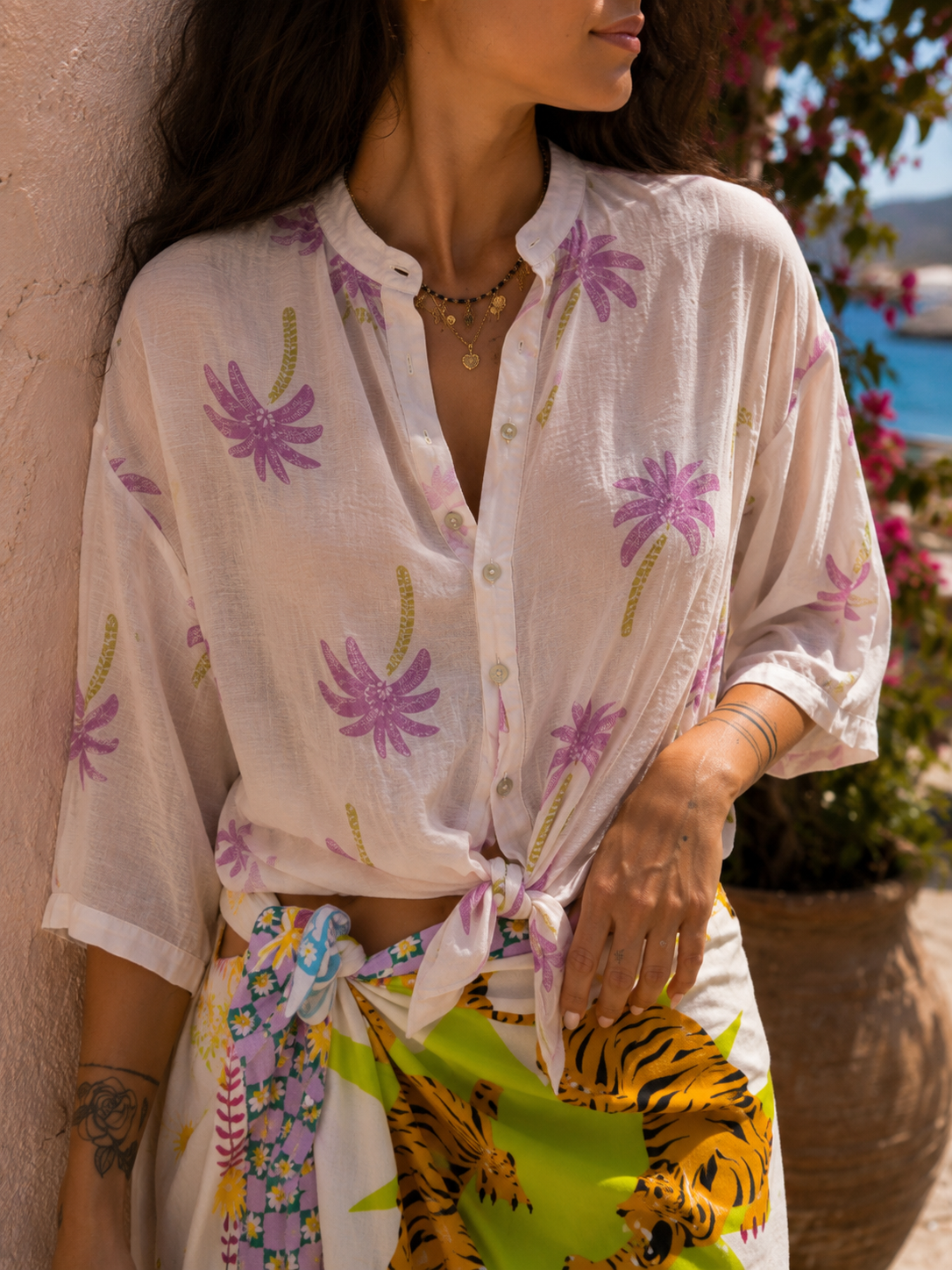 CAMICIA COLLO ALLA COREANA