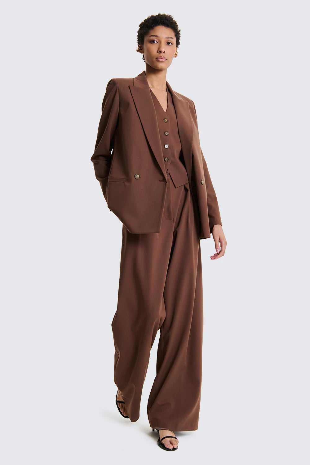 PANTALONE SPIGATO CON PENCES MORO