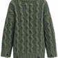MAGLIONE A TRECCIA CON STRAPPI