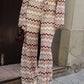 PANTALONE A PALAZZO IN MAGLIA FANTASIA