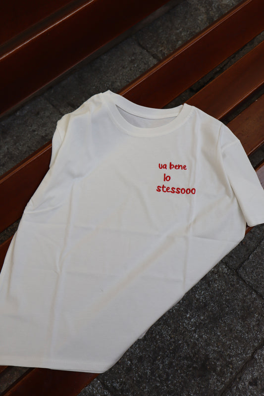 T-SHIRT SCRITTA