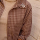 CAMICIA CON STRASS CHECK