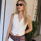 GILET CON SCOLLATURA