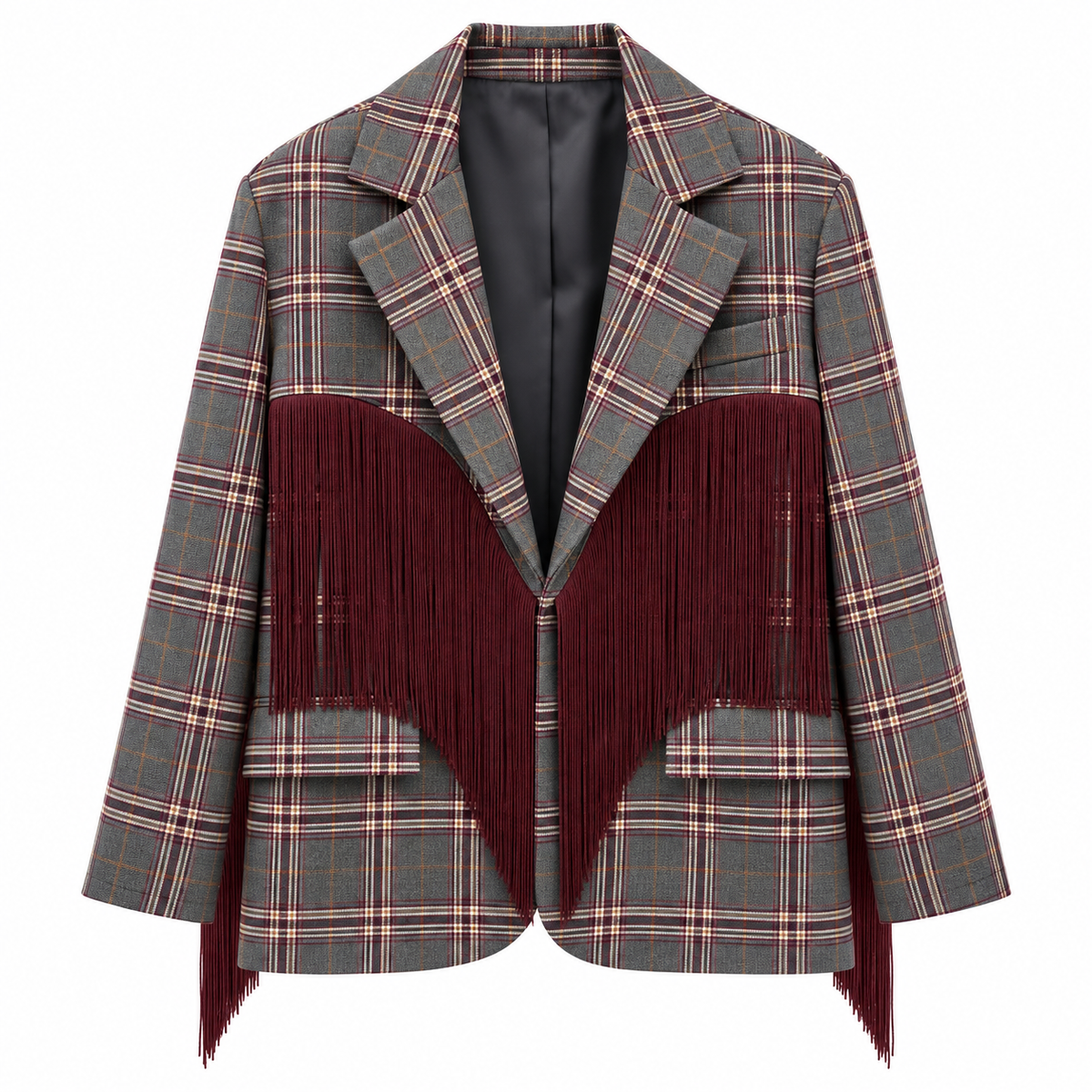 BLAZER CHECK CON FRANGIA