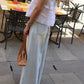 JEANS A CAMPANA AZZURRO