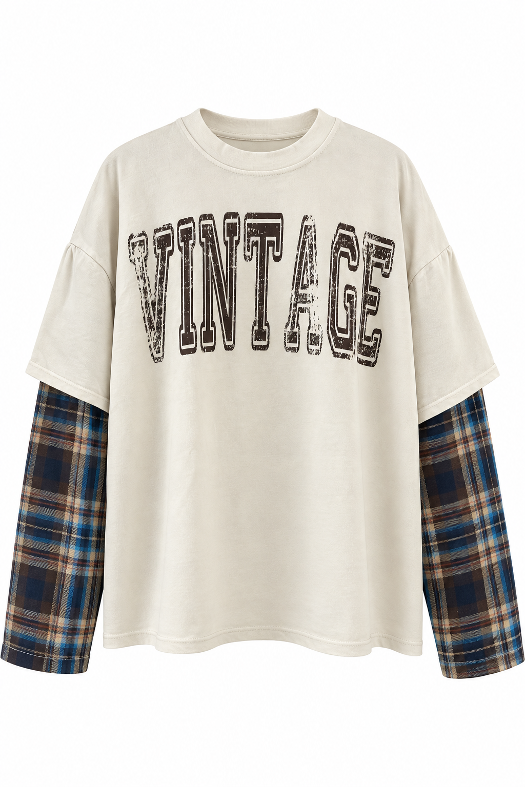 T-SHIRT MANICA CHECK