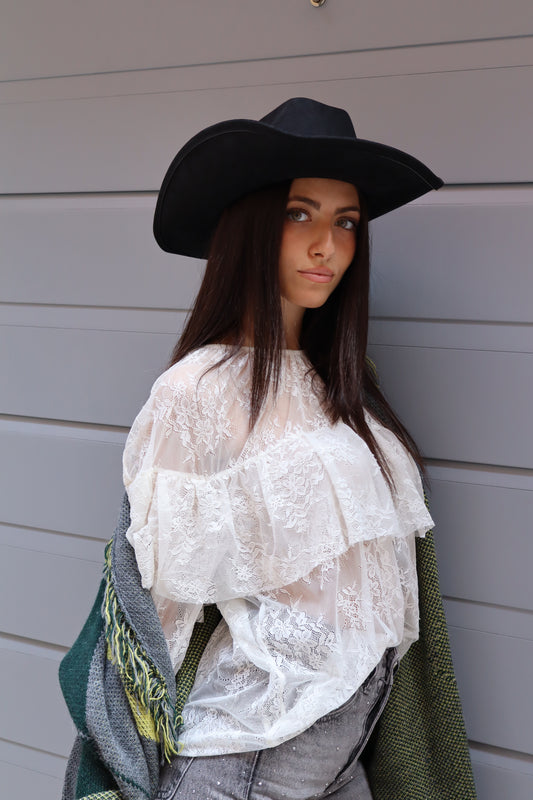 CAMICIA PIZZO BIANCA