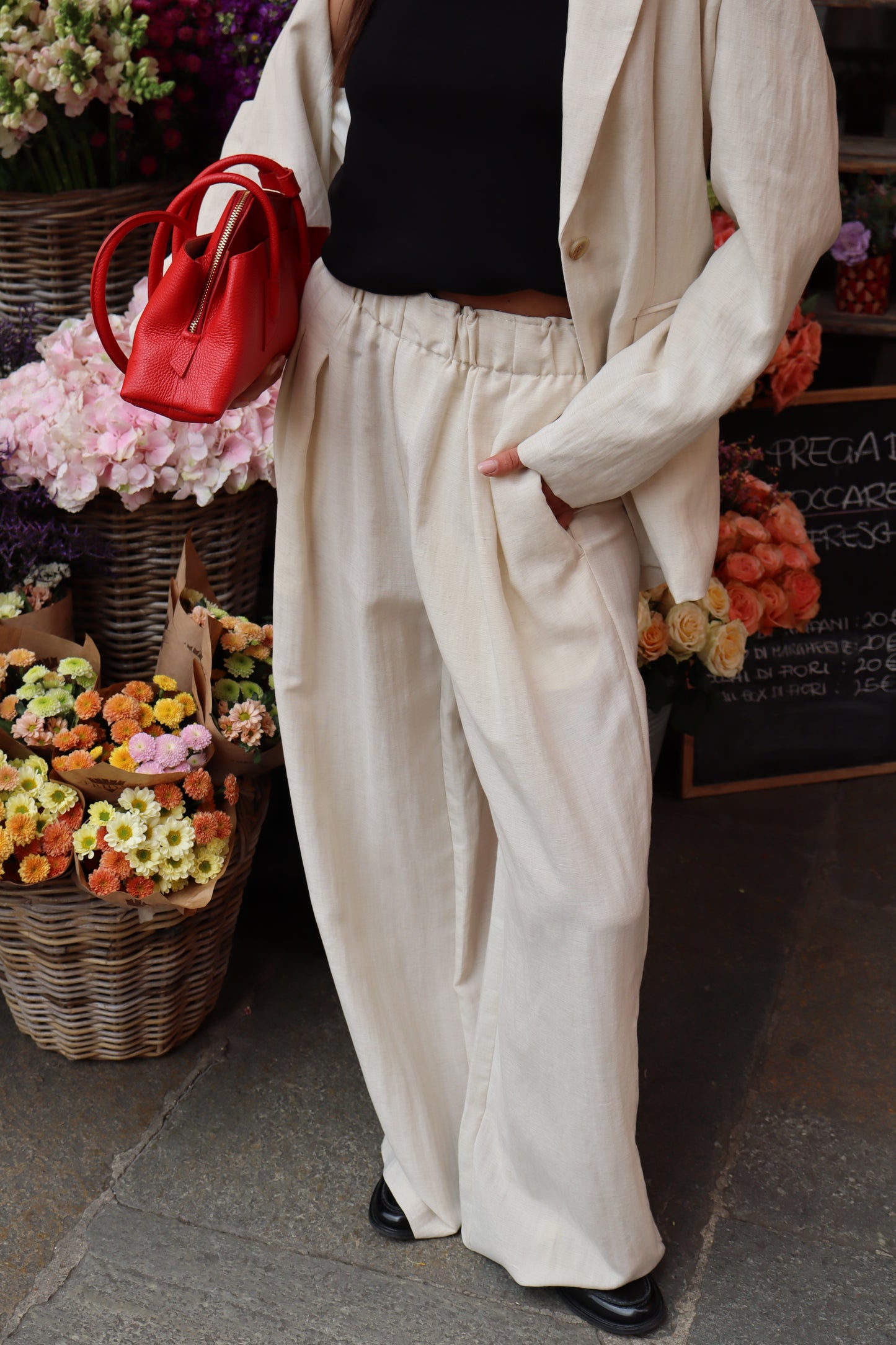 PANTALONE TENCEL VISCOSA/LINO