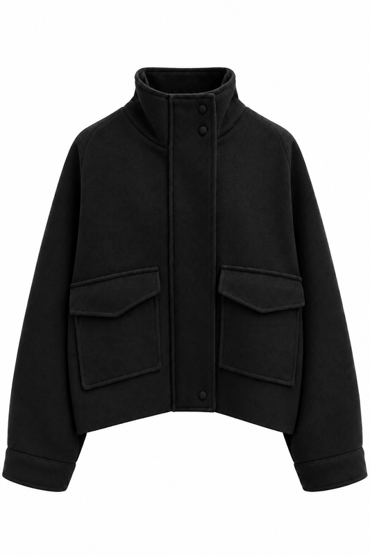 CAPPOTTO CORTO CON COLLO ALTO