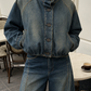 BOMBER DENIM CON BOTTONI