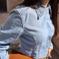 CAMICIA DENIM GLITTER