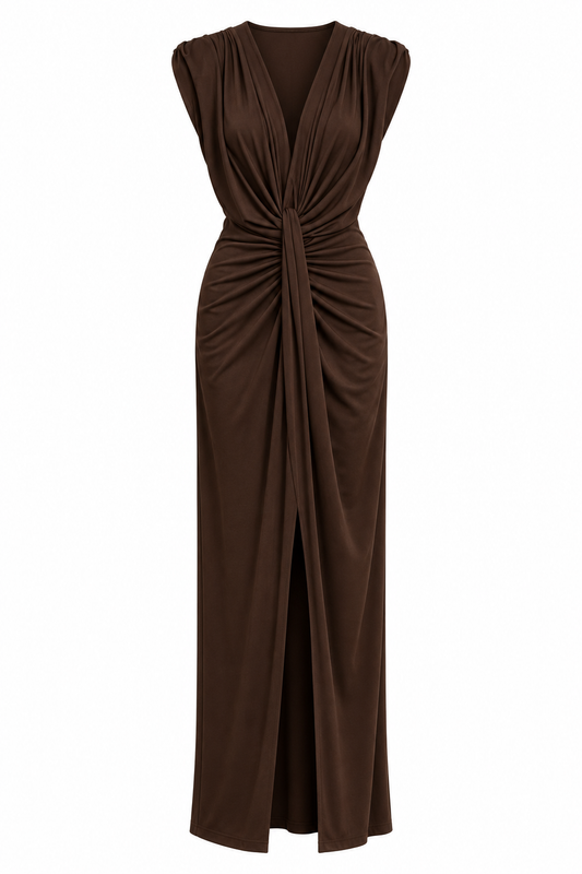 ABITO MIDI CON SPALLINE