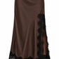 GONNA MIDI CON PIZZO NERO
