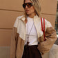 BOMBER BICOLOR CON ZIP
