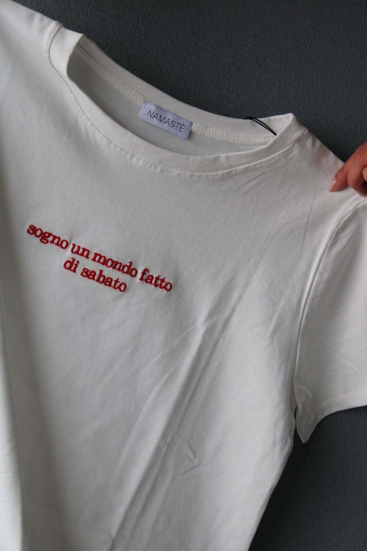 T-SHIRT "MONDO FATTO DI SABATO"