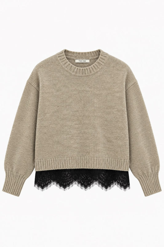 MAGLIONE CON PIZZO
