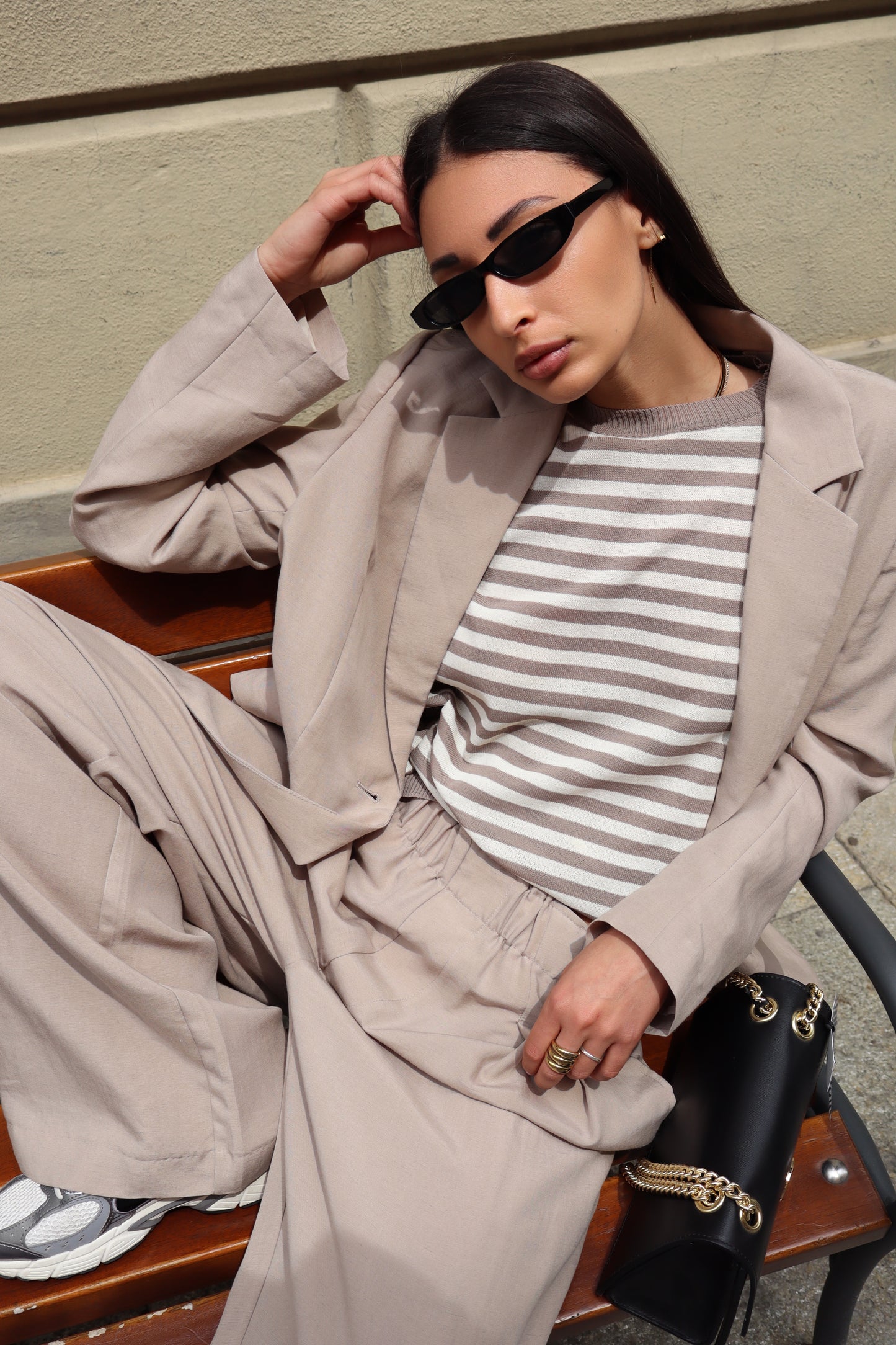 GIACCA TENCEL VISCOSA/LINO BEIGE