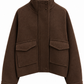 CAPPOTTO CORTO CON COLLO ALTO