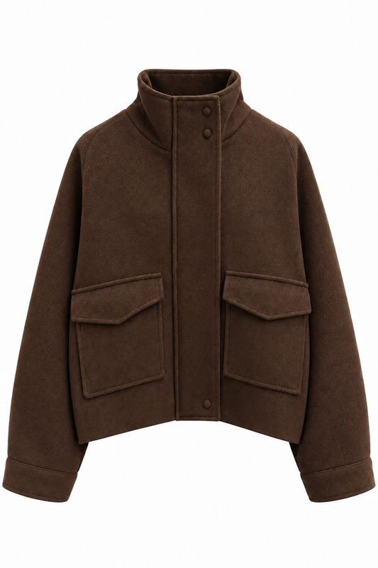 CAPPOTTO CORTO CON COLLO ALTO