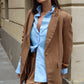 GIACCA TENCEL VISCOSA/LINO CAMEL