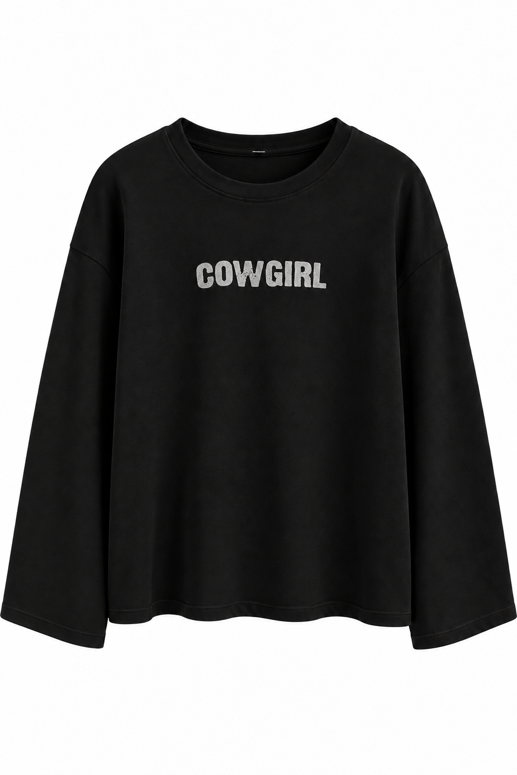 MAGLIA MANICA A CAMPANA COW GIRL