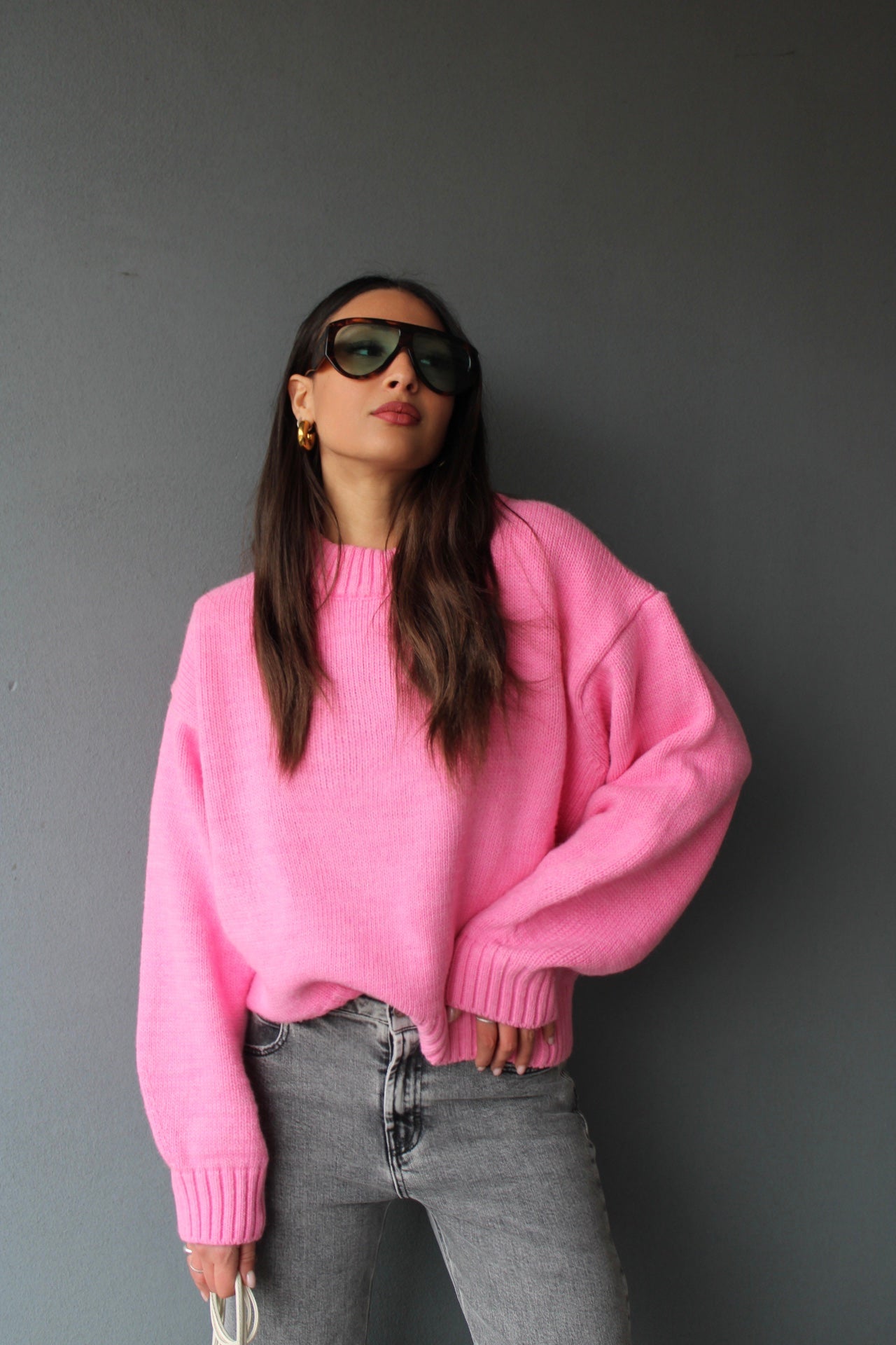 MAGLIONE BASIC ROSA